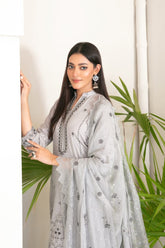 3-PC Unstitched Fancy Embroidered Viscose Najwa By Tawakkal Fabrics | D-4391